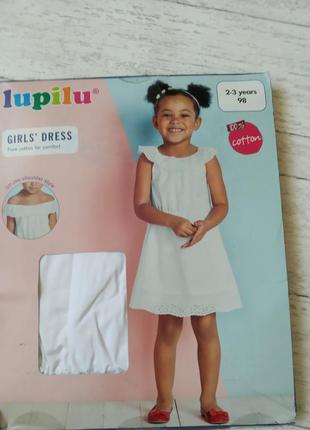 Красивое летнее платье, сарафан lupilu р.98 на 2-3 года