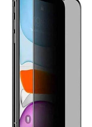 Защитное стекло iphone 11/xr антишпион premium