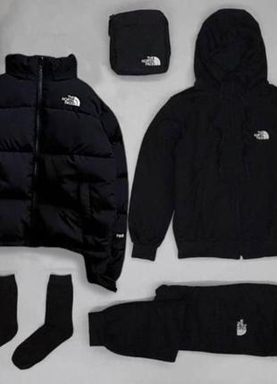 Флисовый комплект с курткой tnf 6 в 1