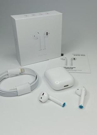 Бездротові навушники з мікрофоном для андроїд і ios hoco ew02 plus білого кольору