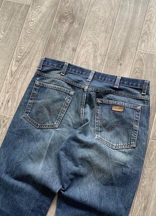 Wrangler washed denim vintage 90s buggy jeans вранглер джинси4 фото