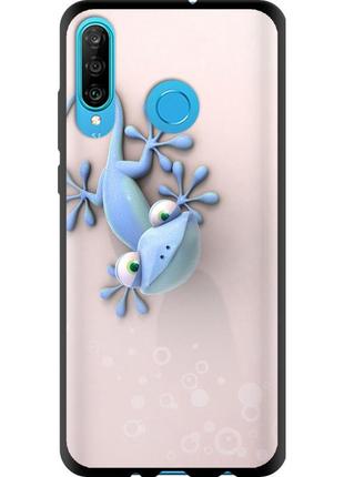 Чехол tpu на телефон huawei p30 lite геккончик "1094b-1651-58250"