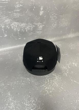 Чорна кепка new york з прямим козирком (ny)3 фото