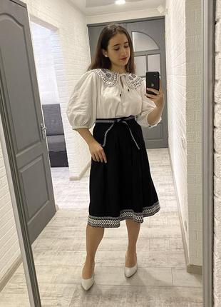 Юбка с вышивкой люкс j crew j. этно стиль3 фото