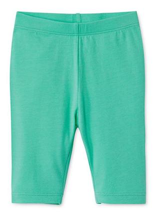 Якісні легінси 3/4 для дівчинки з органічної бавовни від tchibo (німеччина), розмір 50-56