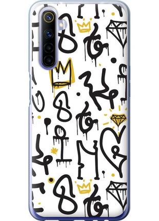 Чохол 2d пластиковий на телефон realme 6 graffiti art "4355t-1913-58250"