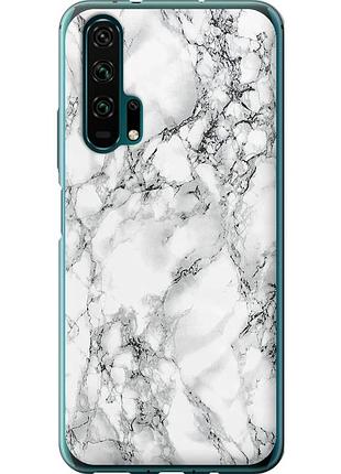 Чехол 2d пластиковый на телефон huawei honor 20 pro мрамор белый "4480t-1702-58250"