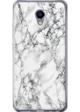 Чехол силиконовый на телефон meizu m5 note мрамор белый "4480u-447-58250"
