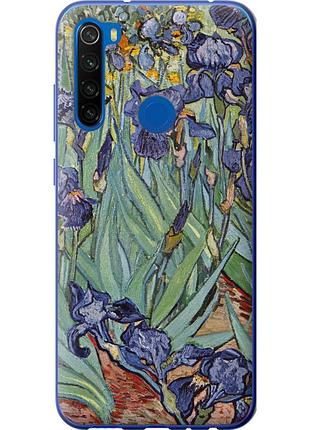 Чохол 2d пластиковий на телефон xiaomi redmi note 8t вінсент ван гог. іриси "161t-1818-58250"