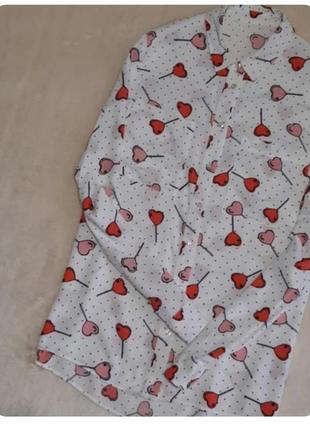 Рубашка сердечки