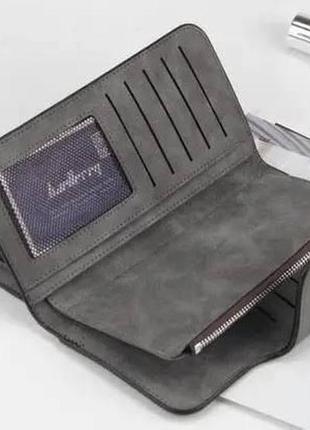 Темно-сірий гаманець baellerry forever для сучасних дам2 фото