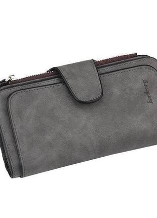 Темно-сірий гаманець baellerry forever для сучасних дам3 фото