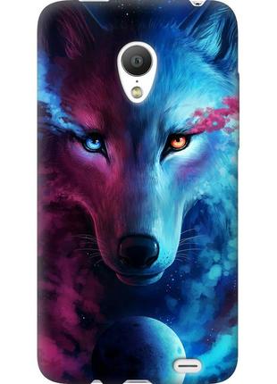 Чехол силиконовый на телефон meizu mx3 арт-волк "3999u-310-58250"