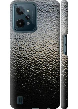 Чехол 3d пластиковый матовый на телефон realme c31 мокрое стекло "245m-2593-58250"