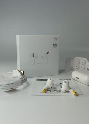 Беспроводные tws наушники с микрофоном для андроид и ios hoco ew05 plus белый цвет