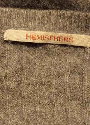 100%кашемировый свитерик джемпер премиум бренда hemisphere,p.34/s3 фото