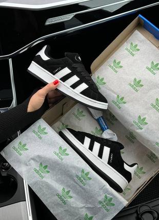 Жіночі кросівки adidas originals campus black white