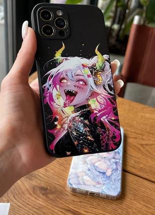 Премиум чехлы на iphone ,xiaomi , meizu ,huawei и samsung | аніме рожева язик