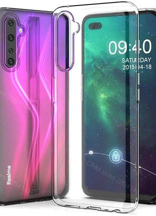 Tpu чехол epic transparent 1,5mm для realme 6 pro