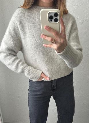 Шерстяной свитер zara • джемпер шерсть и альпака3 фото