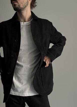 Zara french Long chee coat куртка овершот оригинал черный плотный классический интересный красивый темный