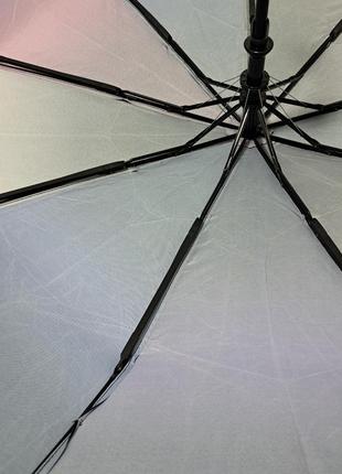 Женский зонт полуавтомат toprain омбре радужный атлас #042546 фото