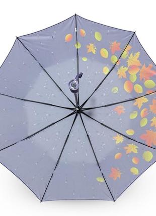 Женский зонтик susino полуавтомат осенние листья #030295 фото