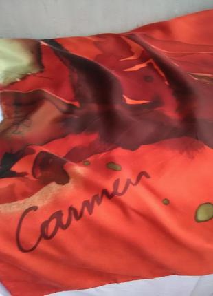 Подписной шёлковый платок carmen