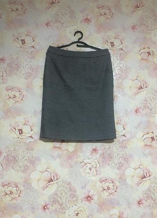 Спідниця у принт гусяча лапка