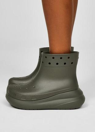 Жіночі чоботи crocs crush boot, 100% оригінал7 фото