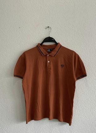 Sergio tacchini casual polo t shirt кэжуал поло сергио таччини винтаж