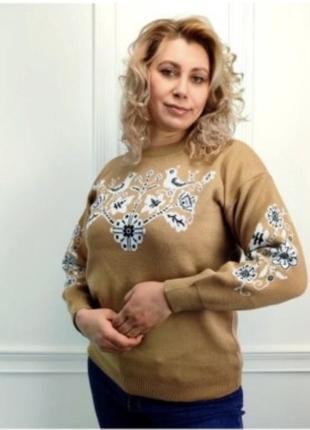 Акційні ціни!!! кофта вишиванка . тепла вишиванка. пташки