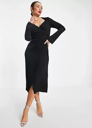 Сукня міді сатинова asos р.12
