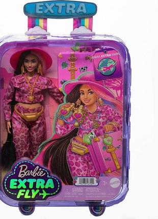 Лялька барбі екстра подорож сафарі barbie extra fly safari travel fashion doll (hpt48)4 фото