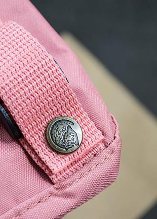 Маленький однотонний рюкзак kånken mini хакі кольору розмір 27*21*10 (7l)4 фото