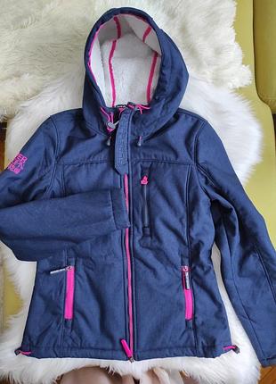 Куртка, superdry, синяя, девочка, р. s