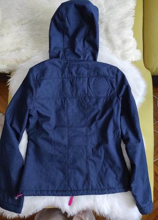 Куртка, superdry, синяя, девочка, р. s 6