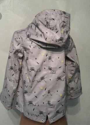 Куртка дождевик с собачками, непромокаемая курточка2 фото