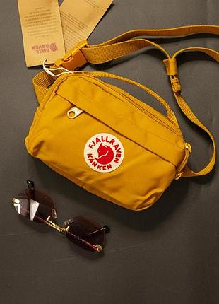 Поясная сумка компактная fjällräven kånken горчичного цвета размер 19х12х6 (2 l)