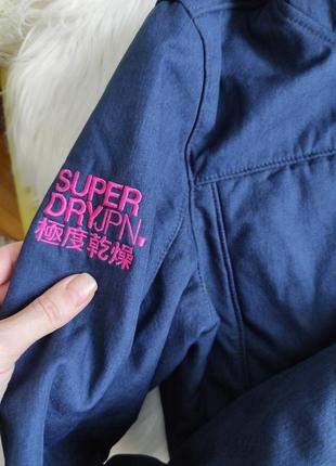 Куртка, superdry, синяя, девочка, р. s2 фото