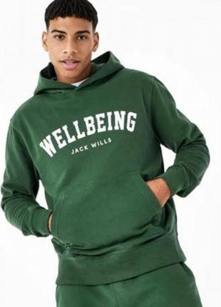 Худи jack wills unisex wellbeing dark green