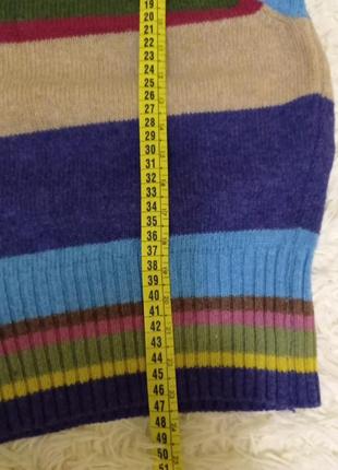 Жилетка в смужку/ 100%шерсть/