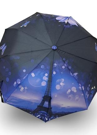 Жіноча парасолька susino напівавтомат ейфелева вежа #030252