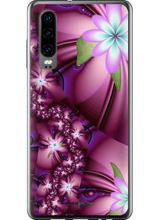 Чехол на huawei p30 цветочная мозаика "1961u-1622-10746"