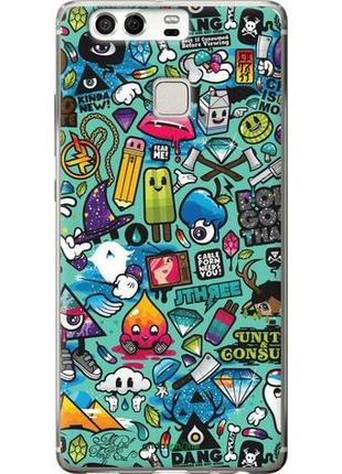 Чехол на huawei p9 стикер бомбинг 1 "693u-347-10746"