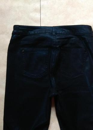 Брендовые джинсы скинни с пропиткой под кожу и высокой талией next, 14 pазмер.3 фото