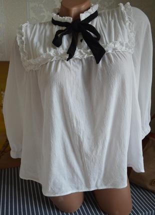 Блуза /сорочка/бохо. біла.zara2 фото