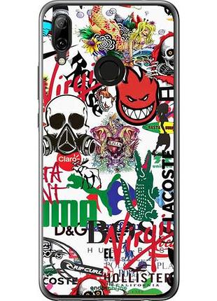 Чехол на huawei nova 3 many different logos "4022u-1535-10746"