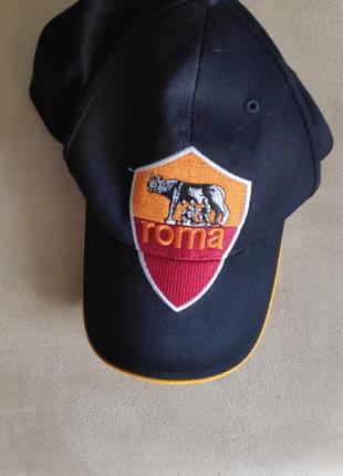 Футбольна кепка бейсболка as roma