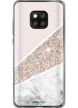 Чехол на huawei mate 20 pro пастельный мрамор "4342u-1567-10746"